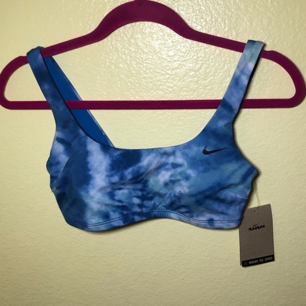 NIKE‎ Tie Dye Scoop Neck Bikini Top size S - Picture 3 of 7